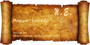 Magyar Enikő névjegykártya