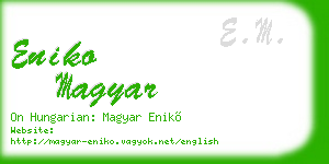 eniko magyar business card