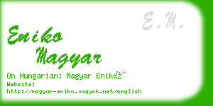 eniko magyar business card